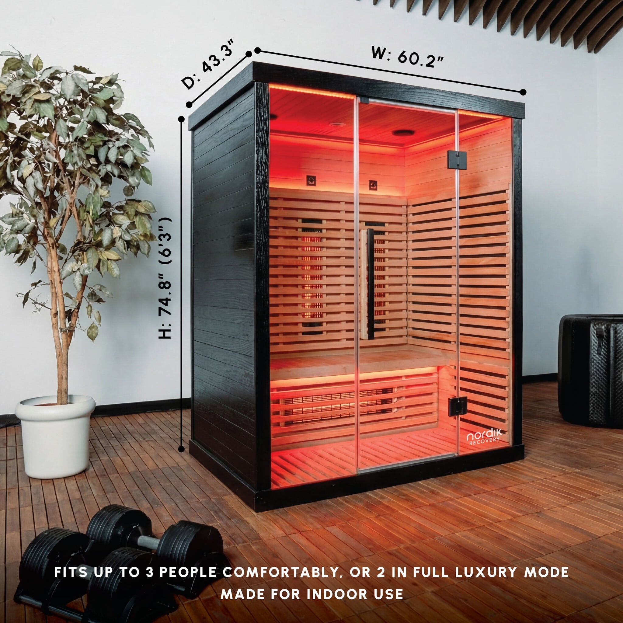 Nordik Recovery 3-Person Infrared Sauna