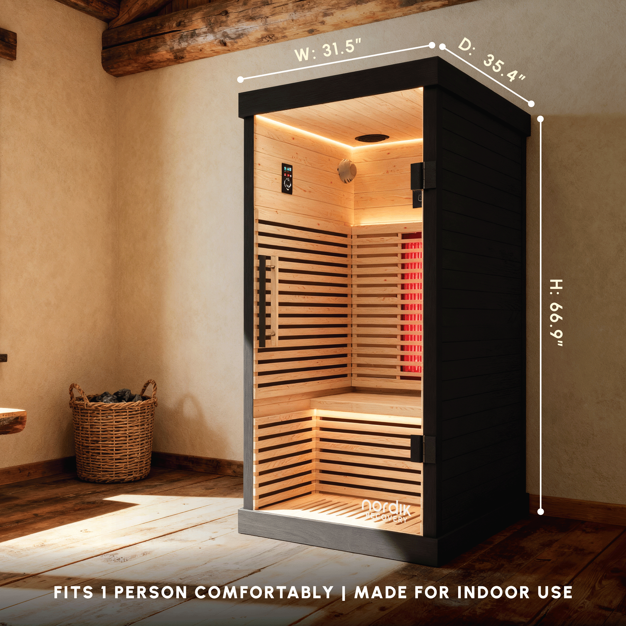 Nordik Recovery 1-Person Infrared Sauna