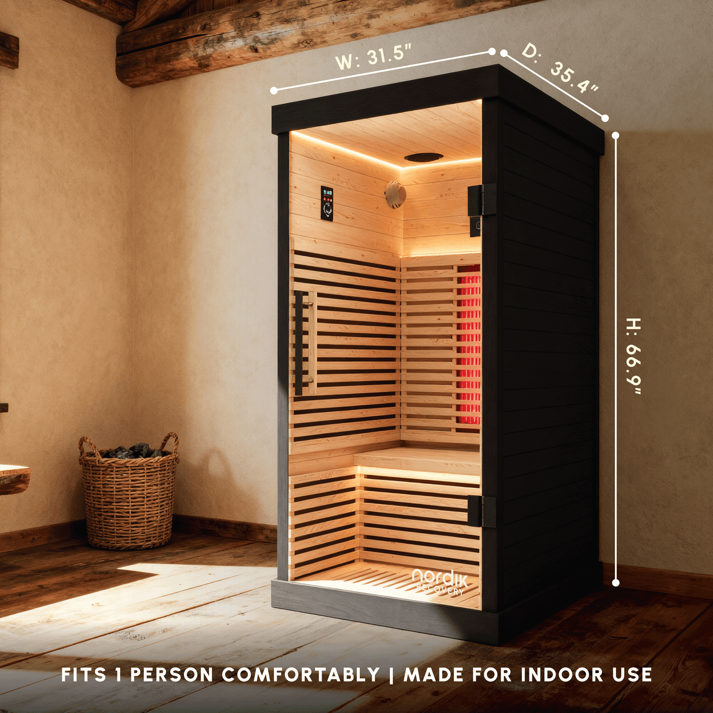 Nordik Recovery 1-Person Infrared Sauna