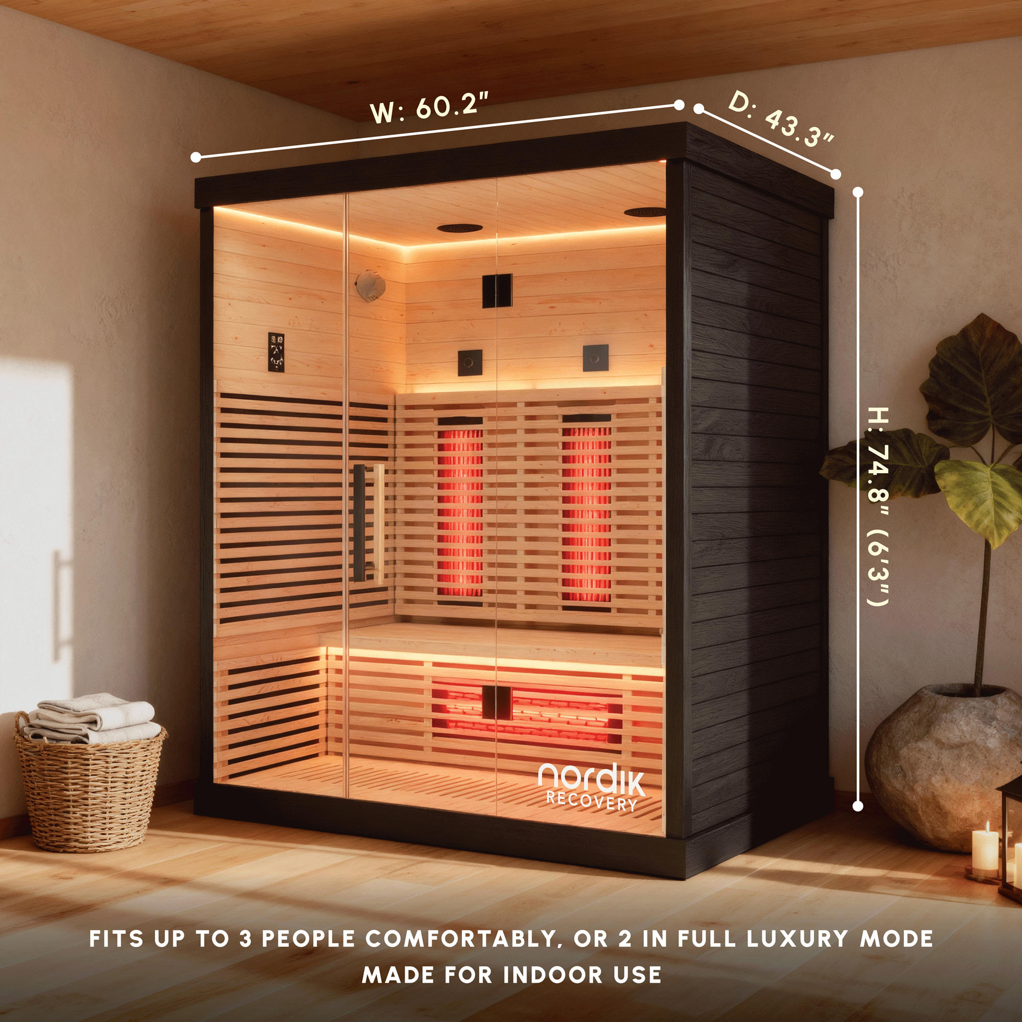 Nordik Recovery 3-Person Infrared Sauna