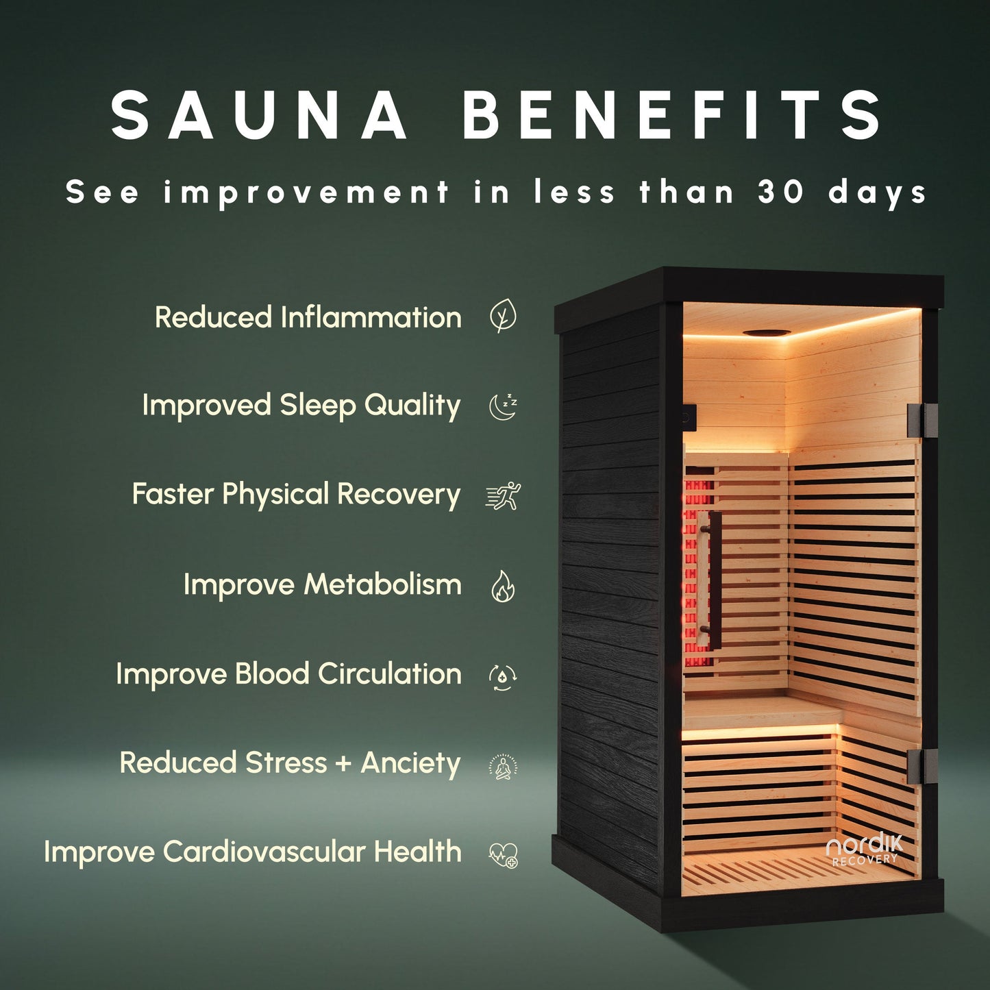 Nordik Recovery 1-Person Infrared Sauna